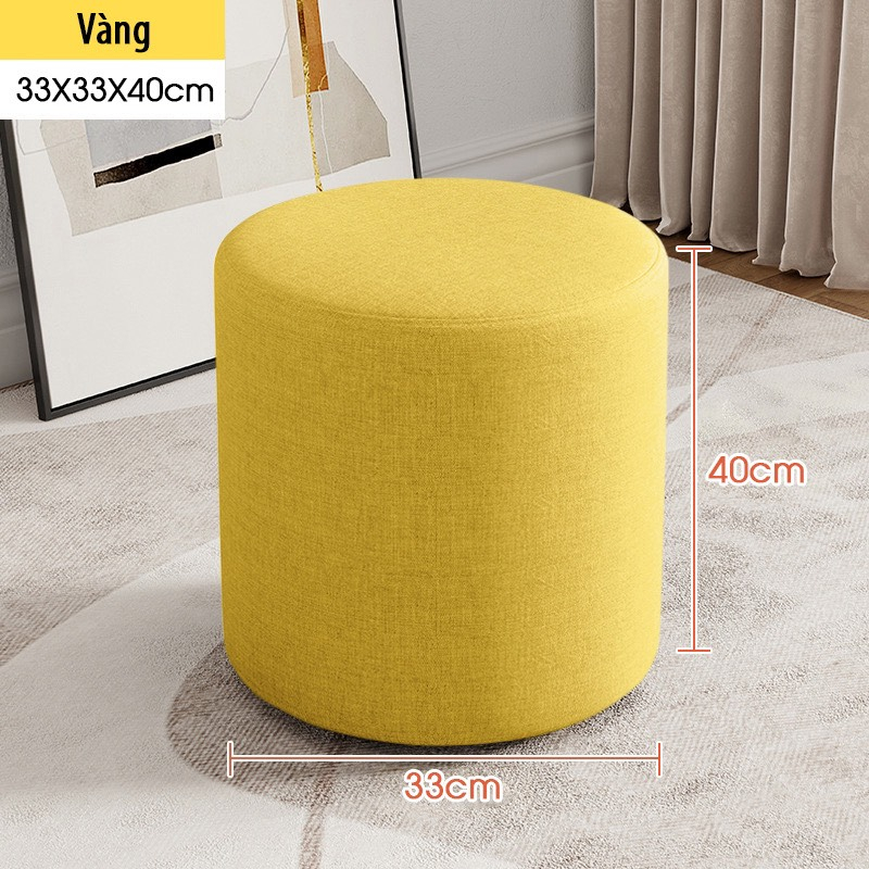 Ghế ngồi bàn trang điểm - ghế đôn cao 40 cm