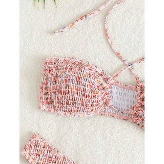(ORDER SHEIN) Set Bikini Hoạ Tiết Hoa BICA SET