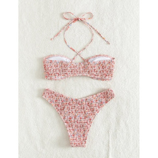 (ORDER SHEIN) Set Bikini Hoạ Tiết Hoa BICA SET