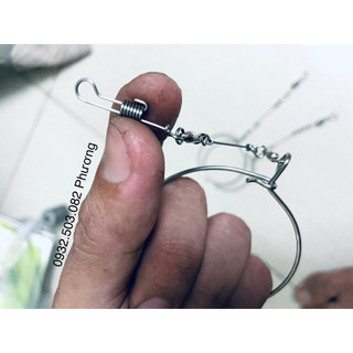 Xích chân sợi nhỏ 0.8li - 2 chống xoắn dùng cho vẹt nhỏ