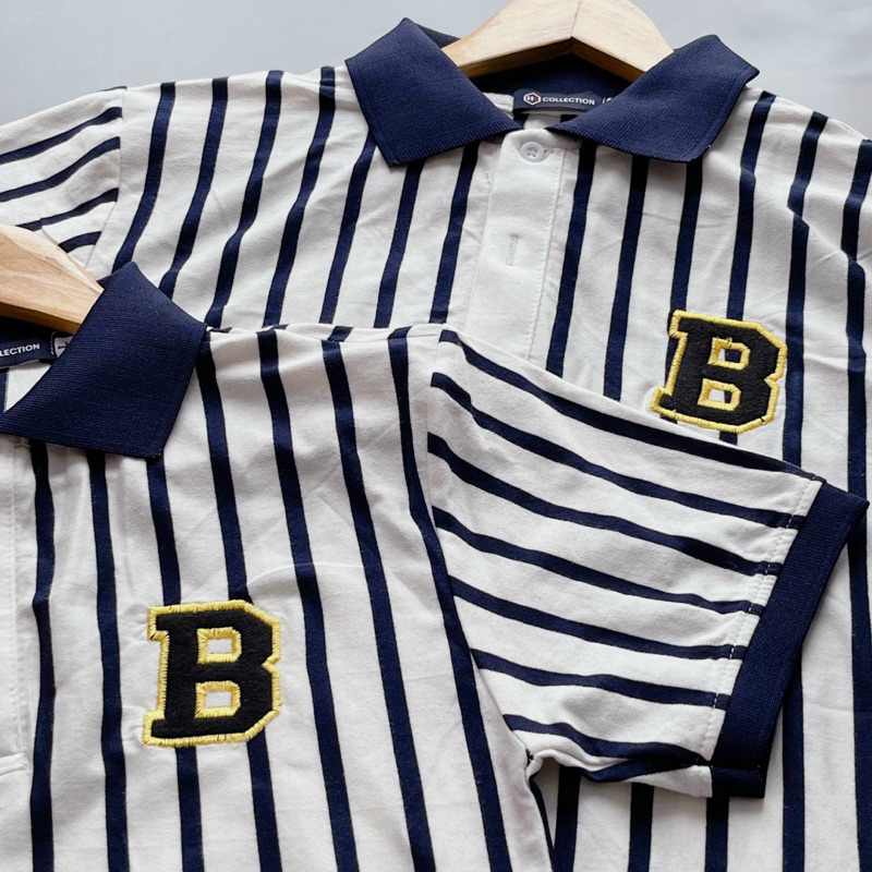 Áo Thun Polo Nam Nữ Cotton Hoạ Tiết KẺ SỌC  PLTN