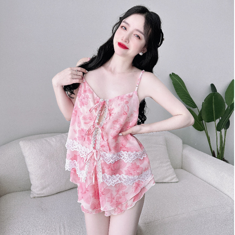 Đồ Ngủ 2 dây bigsize sexy cao cấp lụa mềm mát cho cô nàng quyến rũ