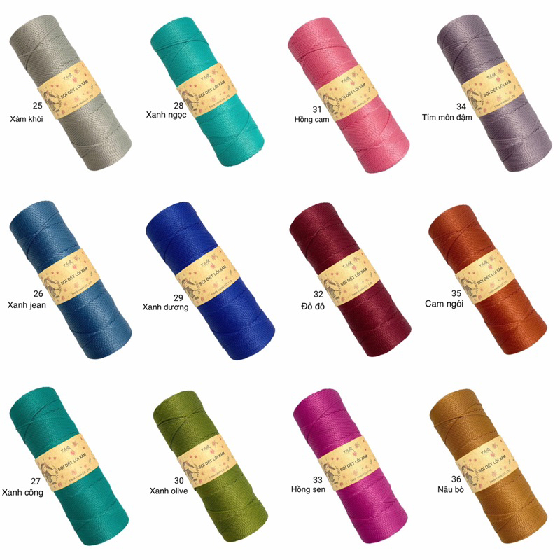 Sợi DỆT TRƠN nhãn hiệu THHX YARN 130gr