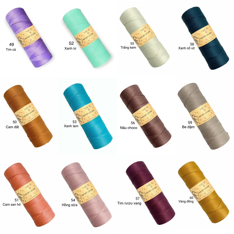 Sợi DỆT TRƠN nhãn hiệu THHX YARN 130gr