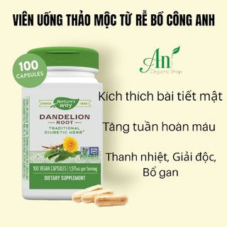 Viên uống từ rễ bồ công anh nature's way 100v