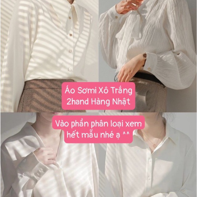 Áo Sơmi Trắng chất xô mát nhẹ - Vào phần phân loại xem hết mẫu
