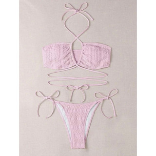 (ORDER SHEIN) Set Bikini Cột Dây BINA SET