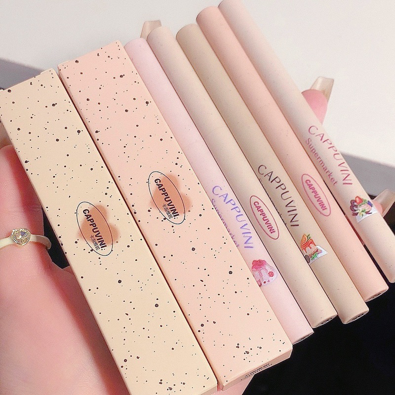 Chì Kẻ Viền Môi CAPPUVINI Nhung Lì Giúp Môi Mọng Lâu Trôi