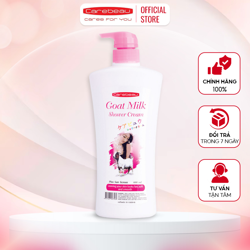 Sữa tắm tinh chất sữa dê Carebeau Goat Milk Body Shower Cream 1000g
