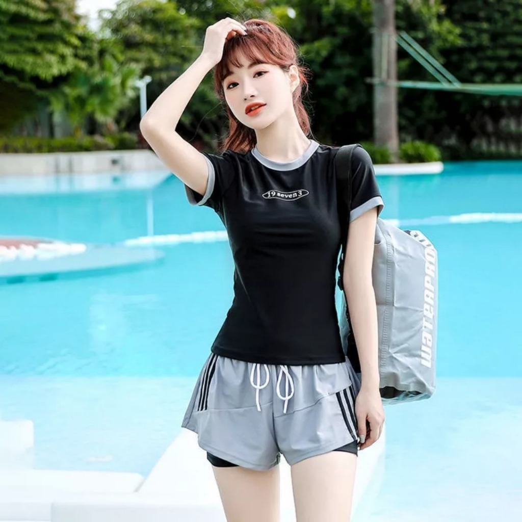 Bộ đồ bơi kín đáo LULY SPORT phong cách Hàn Quốc thời trang năng động
