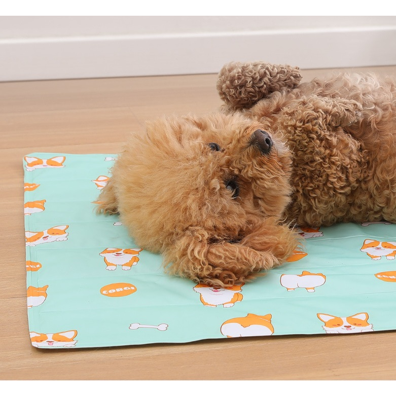 Nệm Gel Mát Điều Hòa Cho Chó Mèo - Chất Liệu Vải Chống Nước Mát Lạnh - Đệm Mát Nằm Mùa Hè Cho Thú Cưng