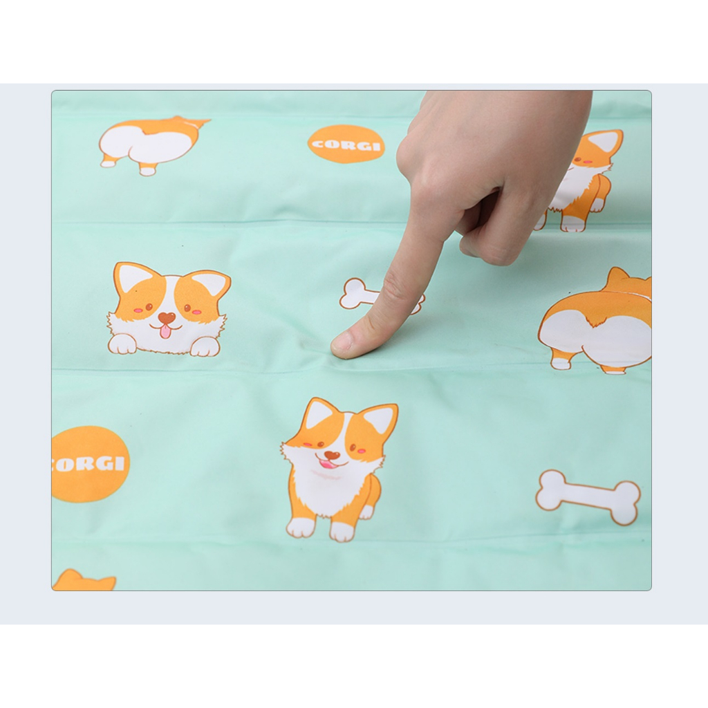 Nệm Gel Mát Điều Hòa Cho Chó Mèo - Chất Liệu Vải Chống Nước Mát Lạnh - Đệm Mát Nằm Mùa Hè Cho Thú Cưng