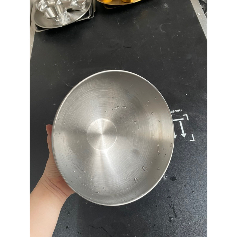 Bát inox rửa mặt dùng trong spa, size 22cm