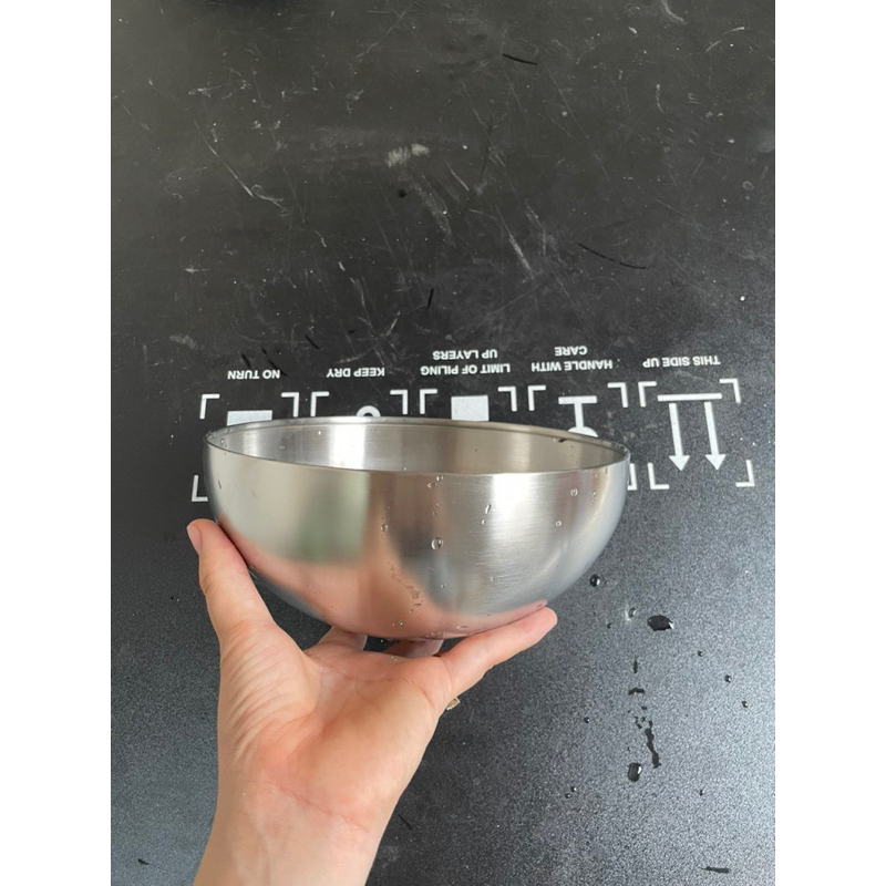 Bát inox rửa mặt dùng trong spa, size 22cm