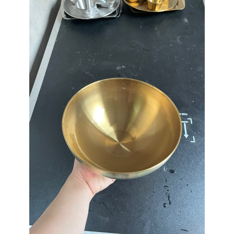 Bát inox rửa mặt dùng trong spa, size 22cm