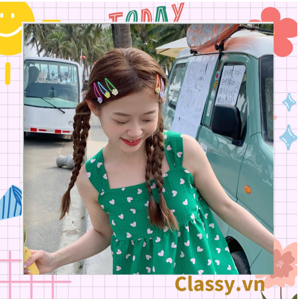 Kẹp tóc dạng kẹp bấm nhiều họa tiết hoạt hình cực cute và nữ Classy tính PK909