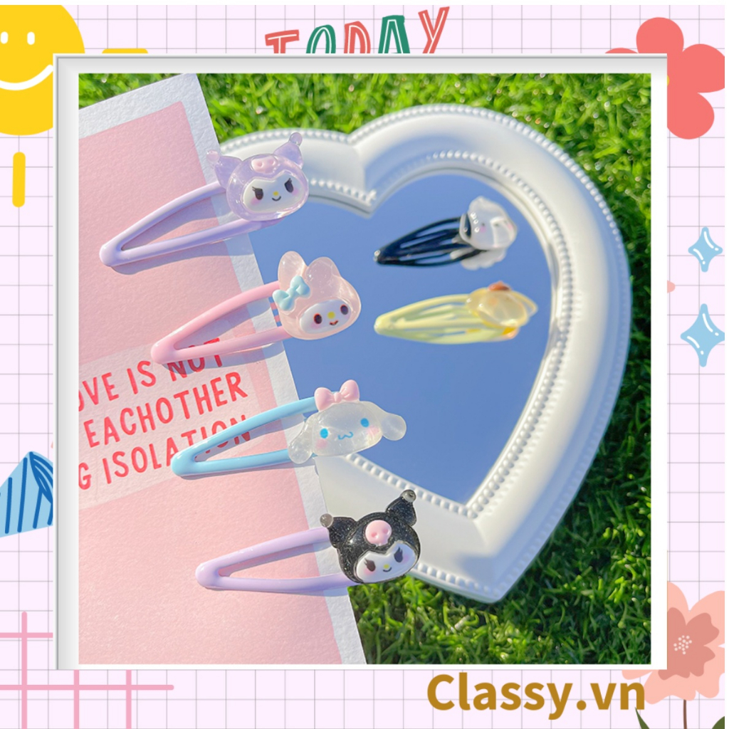Kẹp tóc dạng kẹp bấm nhiều họa tiết hoạt hình cực cute và nữ Classy tính PK909