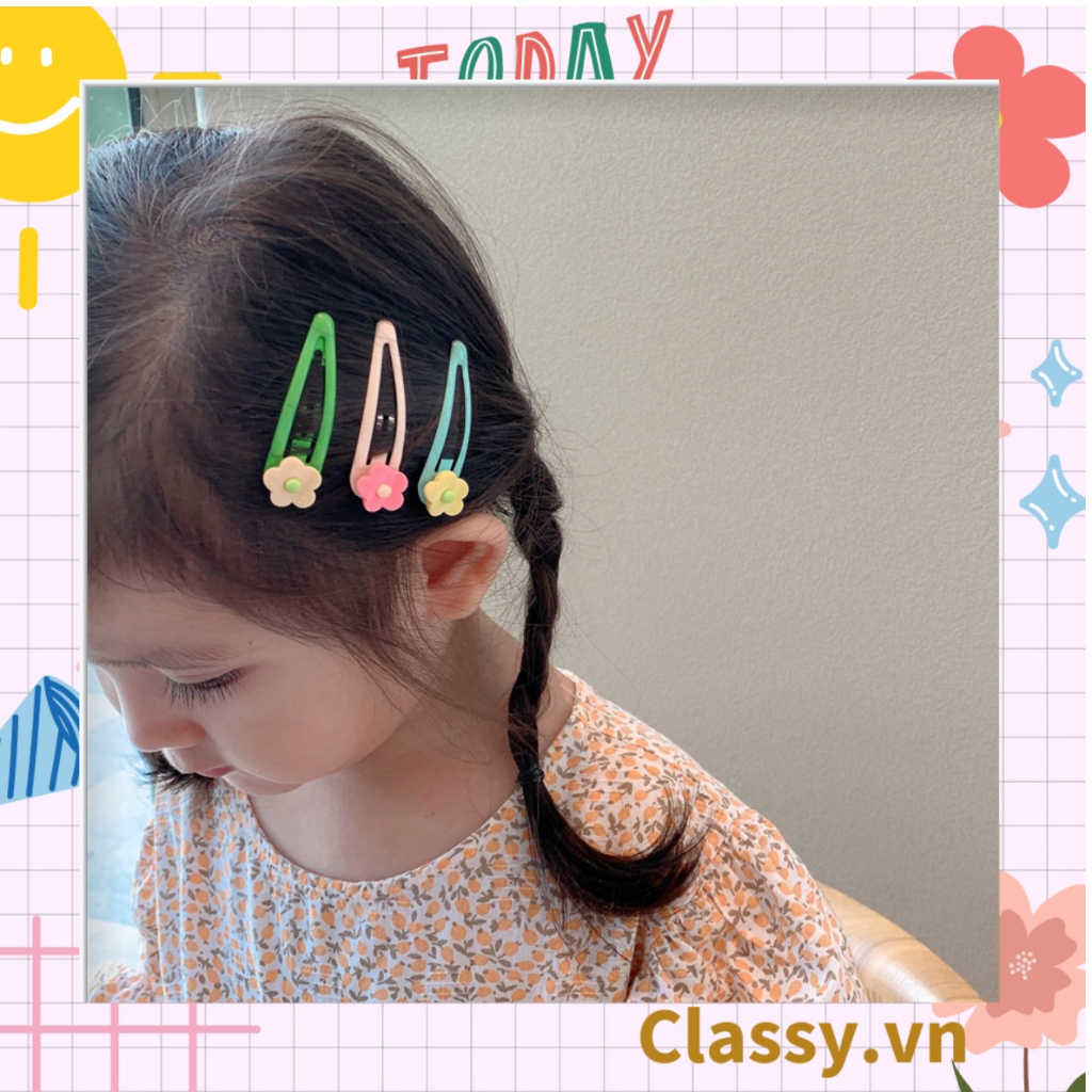 Kẹp tóc dạng kẹp bấm nhiều họa tiết hoạt hình cực cute và nữ Classy tính PK909