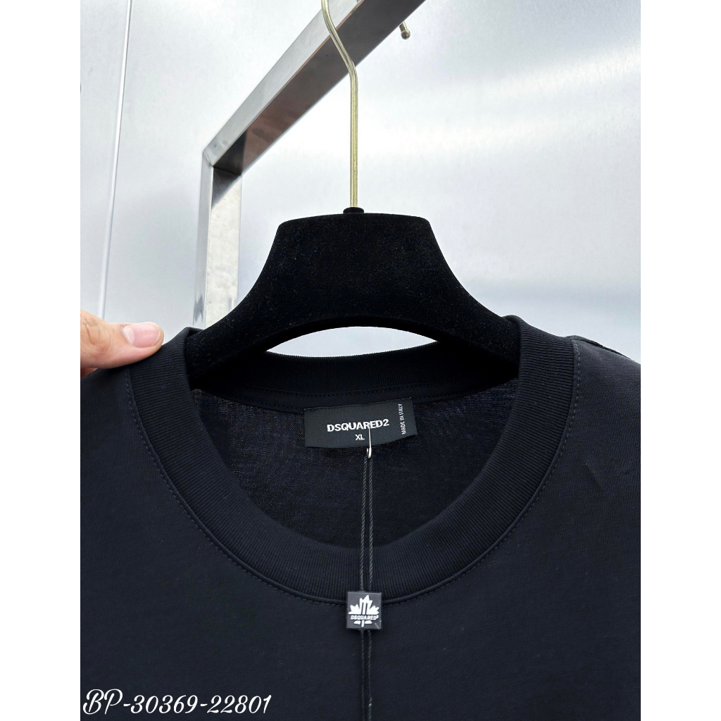 Áo DSQ2 ICON Họa tiết in hình chó cao bồi trước ngực - Áo phông DSQ2 ICON Boy phố nam nữ vải cotton mịn