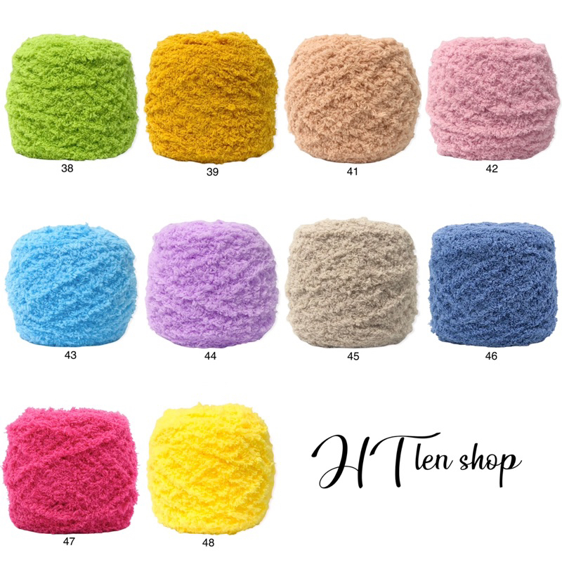 Len bông xù 100 gram