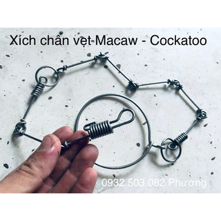 Xích chân vẹt macaw - cockatoo sợi 2.0mm