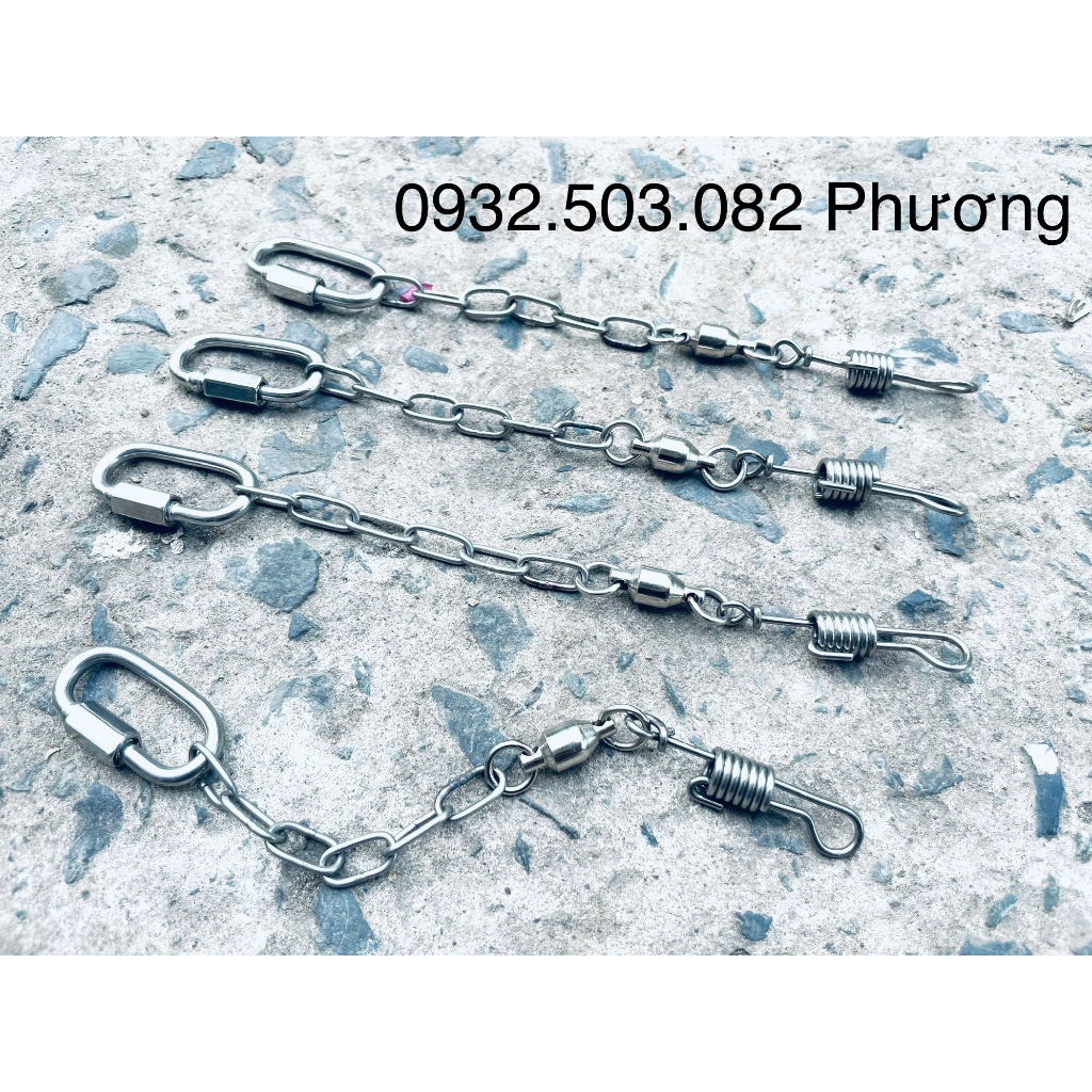 Xích chân vẹt macaw - cockatoo sợi ngắn đứng cầu