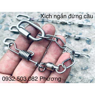 Xích chân vẹt macaw - cockatoo sợi ngắn đứng cầu