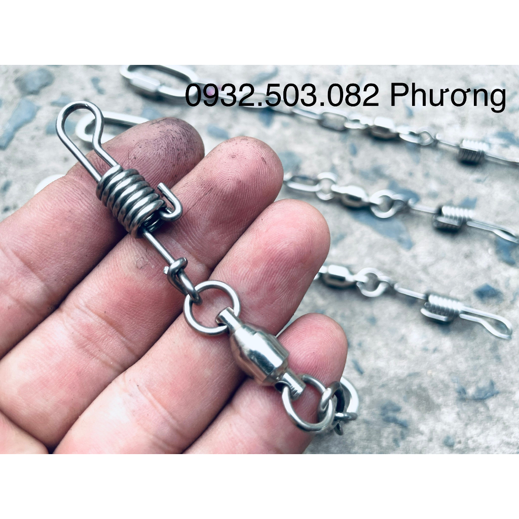 Xích chân vẹt macaw - cockatoo sợi ngắn đứng cầu