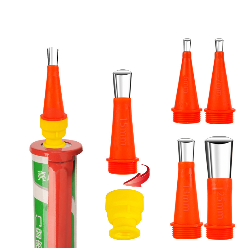 Bộ đầu vòi đi keo inox 18 chi tiết, Bộ vòi đi keo inox chống mài mòn, Dùng cho bắn keo Silicone, keo túi SMARTOOL2023