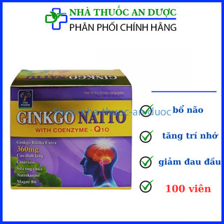 Dưỡng não ginkgo biloba coenzym q10 hộp 100 viên