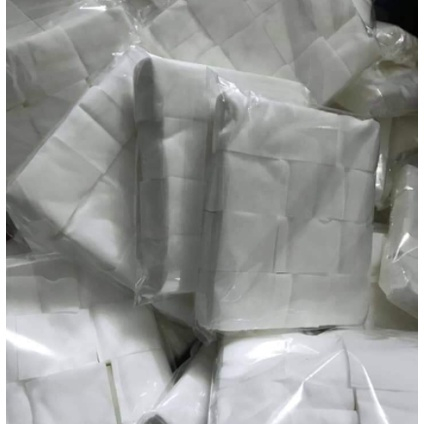 Gói 1200 Miếng Bông Tẩy Trang Loại Giẻ Cho SPA,Bịch Bông Tẩy Trang Hình Chữ Nhật