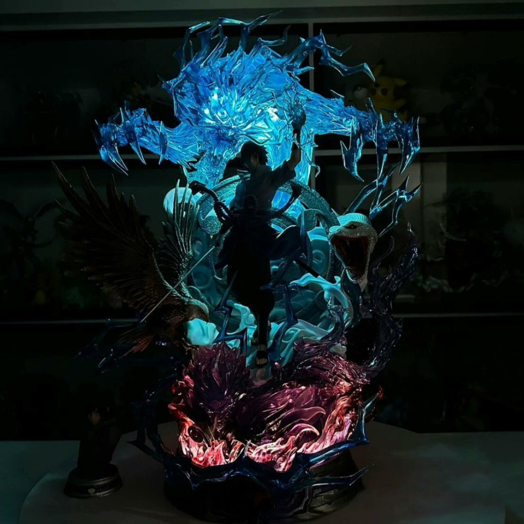 Mô hình sasuke cùng quạ - mô hình naruto