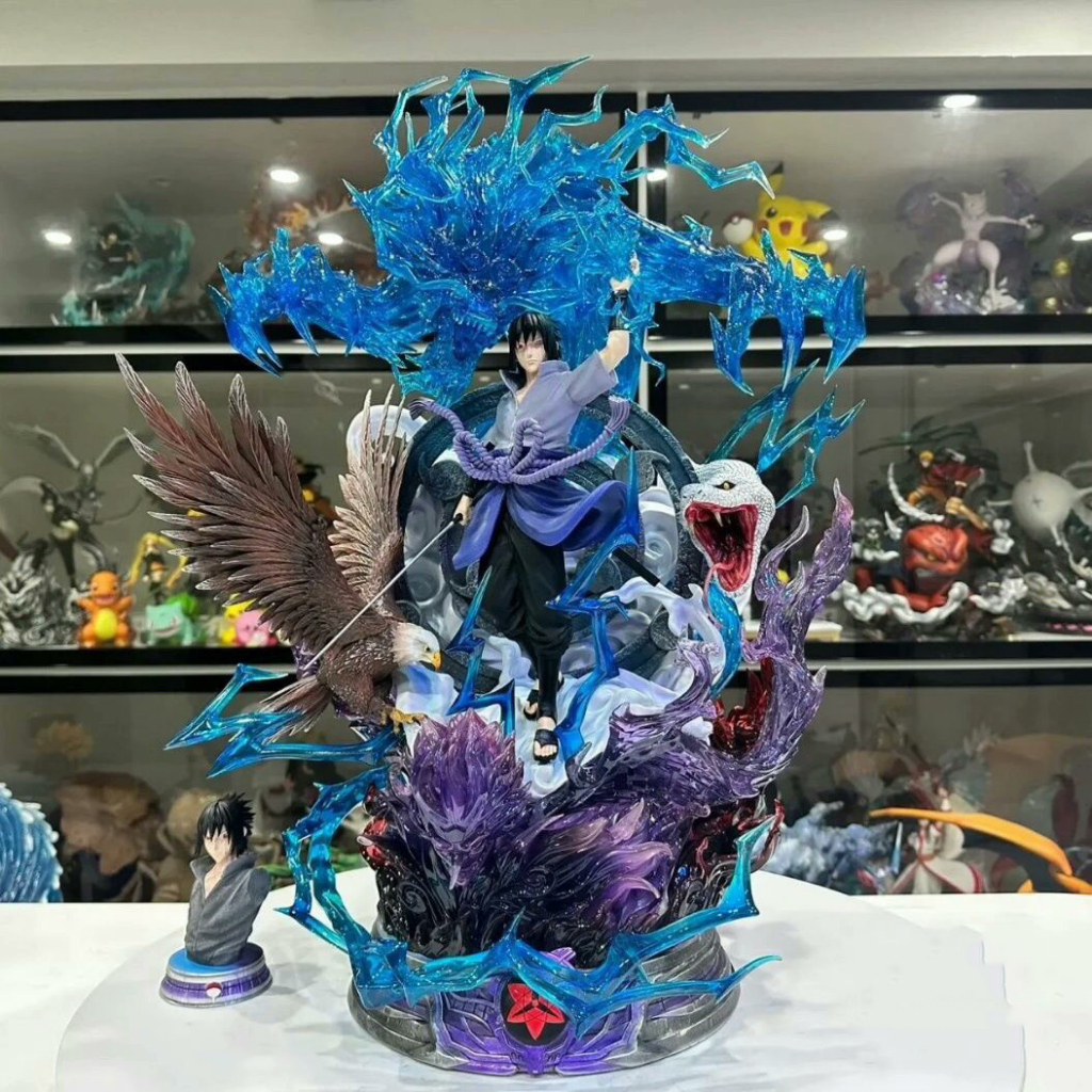 Mô hình sasuke cùng quạ - mô hình naruto