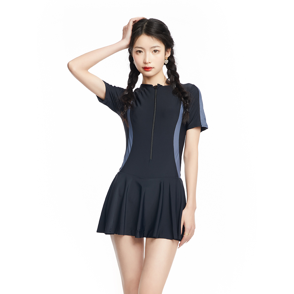 Bikini 2 mảnh Tuvada đi biển, đồ bơi nữ kín đáo, áo tắm biển váy xòe cao cấp - BVN24