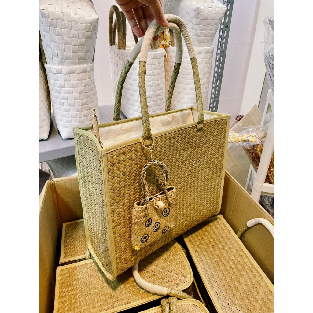 Charm cỏ bàng vẽ màu acrylic không trôi, phụ kiện túi xách