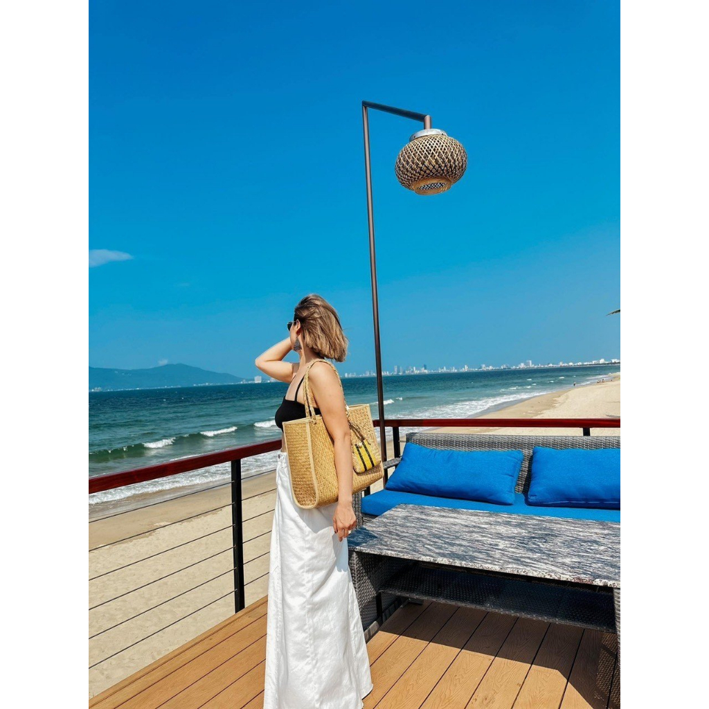 Charm cỏ bàng vẽ màu acrylic không trôi, phụ kiện túi xách