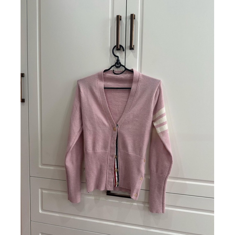 Set áo khoác Cardigan Thom + Chân váy Thom