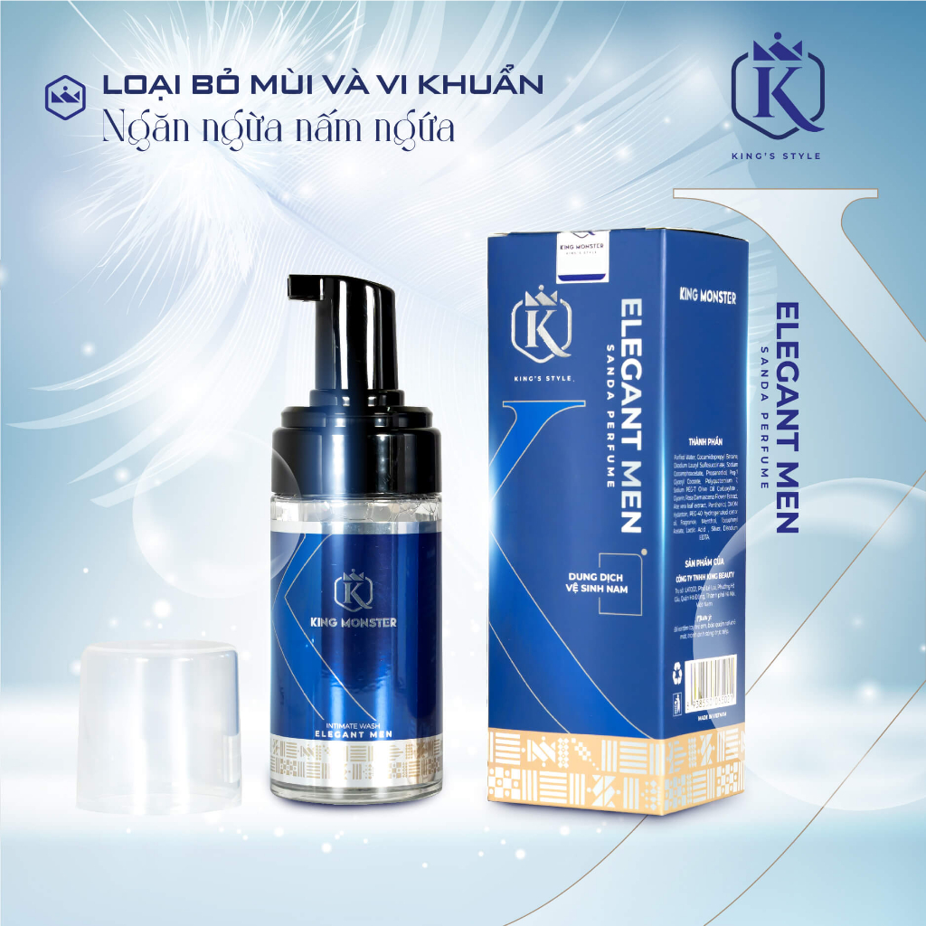Combo Dung dịch vệ sinh nam giới KING MONSTER hương nước hoa cao cấp 100ml/ chai