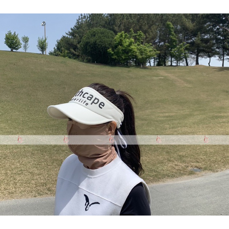 KHẨU TRANG CHỐNG NẮNG MODELO UV PROTECT MASK full mặt cổ gáy cho thể thao và GOLF HÀN QUỐC
