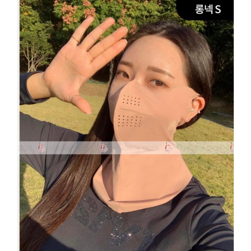 KHẨU TRANG CHỐNG NẮNG MODELO UV PROTECT MASK full mặt cổ gáy cho thể thao và GOLF HÀN QUỐC