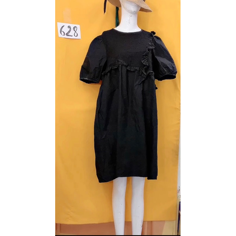 Đầm somi đen babydoll freesize.S728