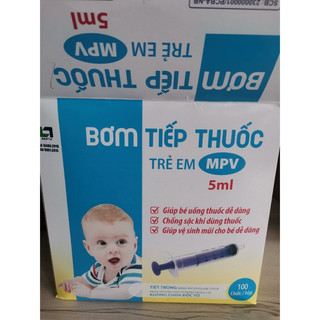 Bơm tiếp thuốc trẻ em, ống bơm thuốc cho bé 5ml