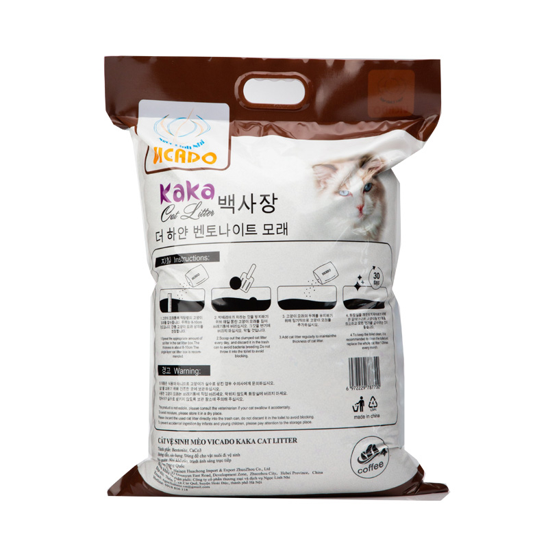 Cát vệ sinh - Cát giá rẻ - Cát đất sét cho mèo Kaka cat litter hương Cafe 9L - LmPetshop