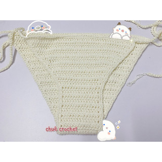 Quần bikini len móc thủ công đi biển