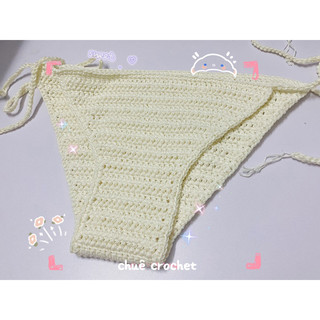 Quần bikini len móc thủ công đi biển