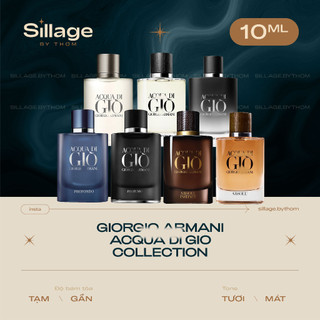 Mẫu thử nước hoa acqua di gio | giò profondo | giò absolu | giò profumo | giò absolu instinct