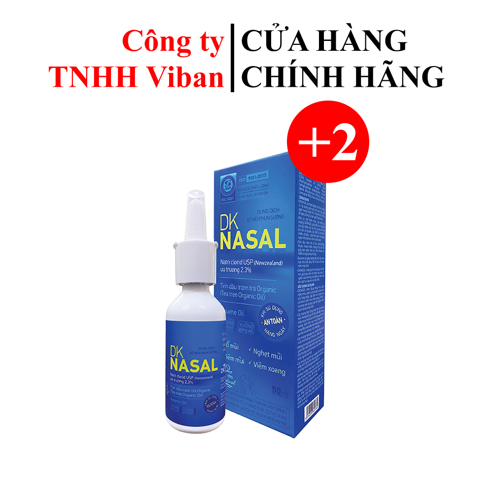 Combo 2 Chai Nước Muối Ưu Trương DK NASAL - DK Pharma