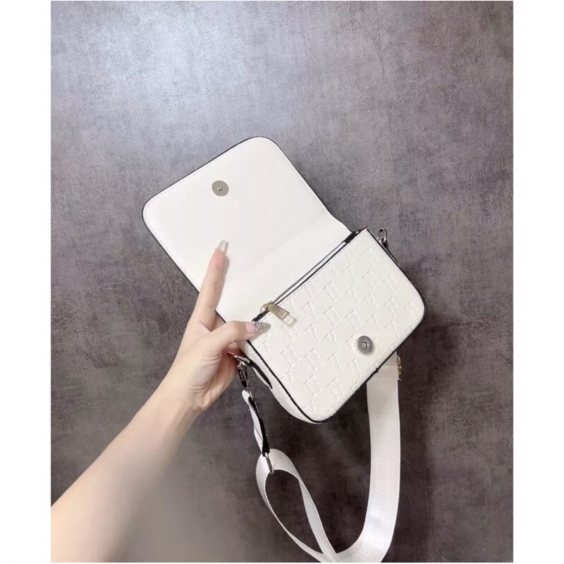 Túi mlb ny nam nữ dáng vuông đeo chéo đẹp giá rẻ phong cách thời trang hàn quốc DC263