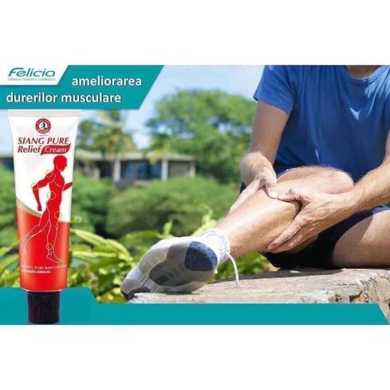 Dầu Nóng Xoa Bóp RELIEF Cream SIANG PURE Thái Lan