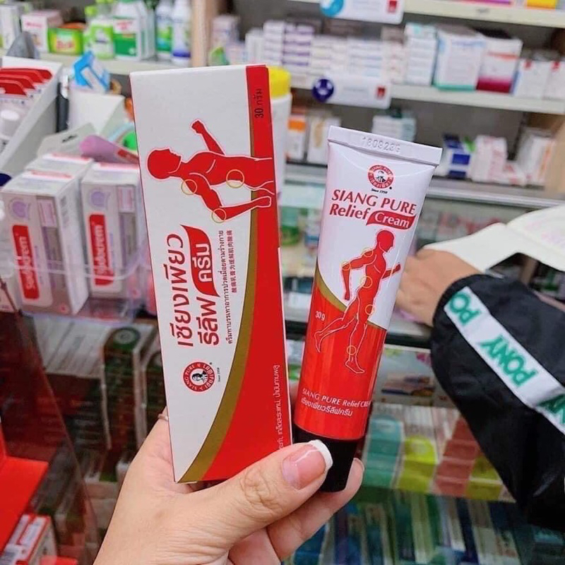Dầu Nóng Xoa Bóp RELIEF Cream SIANG PURE Thái Lan